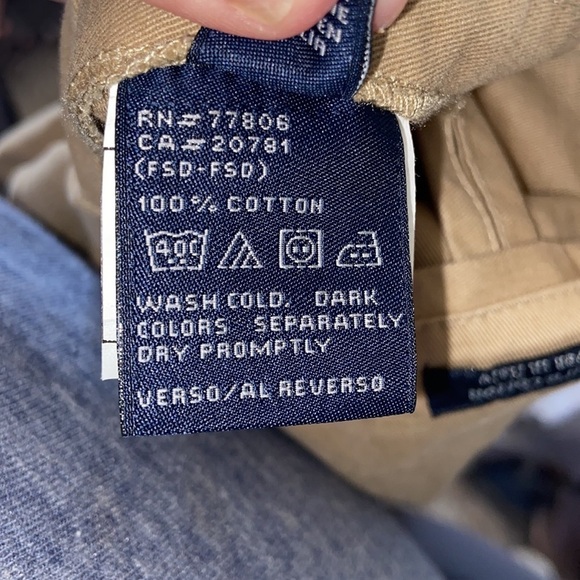 Size42R tan three button blazer/jacket. 100% cotton Hilfiger T21 - Picture 9 of 9